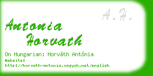 antonia horvath business card