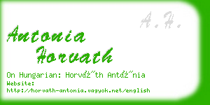 antonia horvath business card